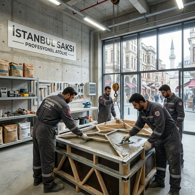 Özel İmalat Beton Saksı